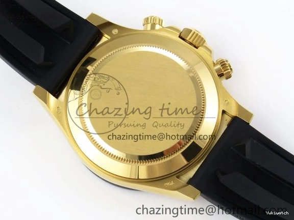 EDITION DAYTONA STRAP 116518 DIAL 1:1 YG BLACK RUBBER APSF ON SH4130 BEST OYSTERFLEX 0426